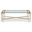 Maitland Smith Iron Coffee Table With Glass Top