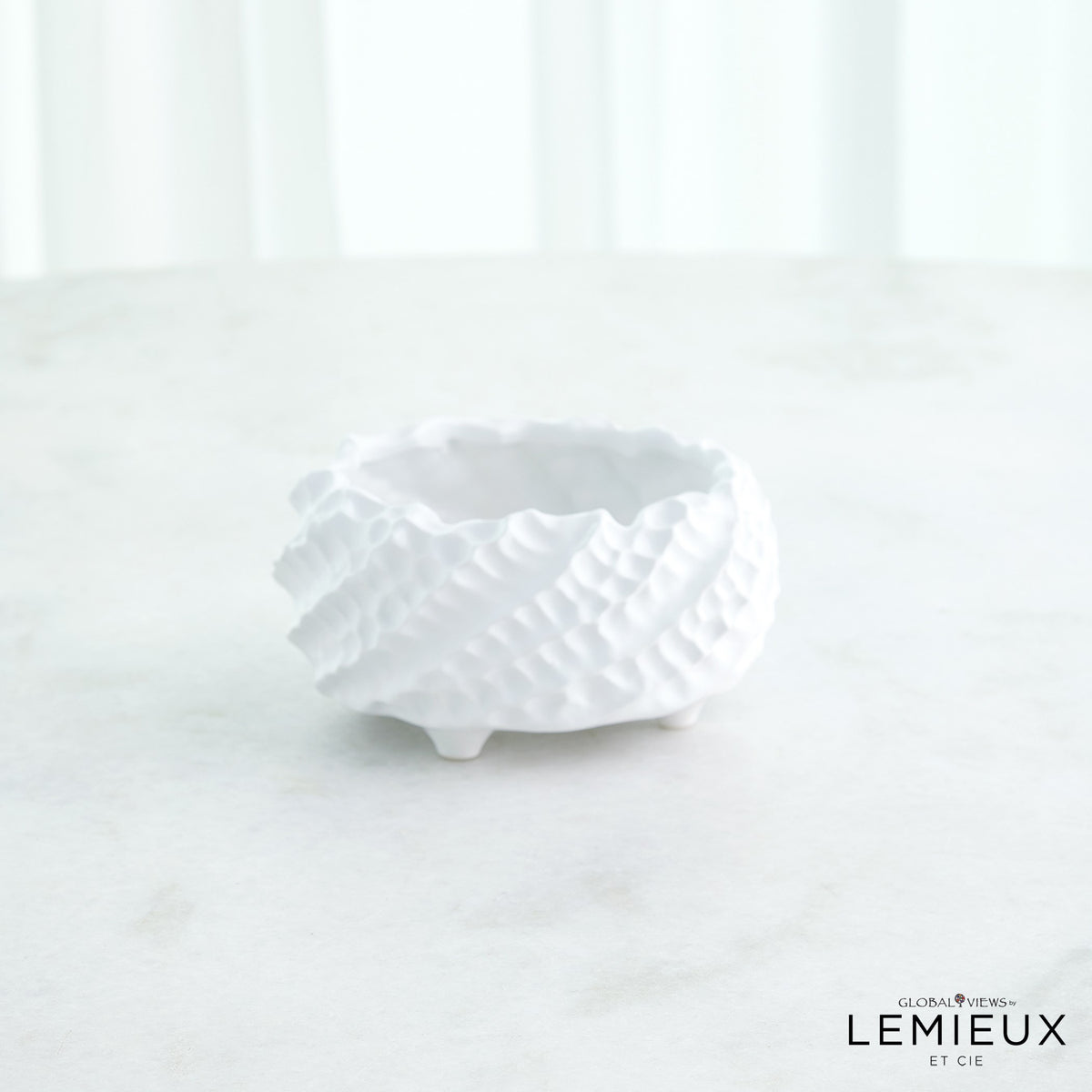 Global Views Cadoret Bowl Matte White