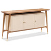 Maitland Smith Nordholm Woven Raffia Console Table