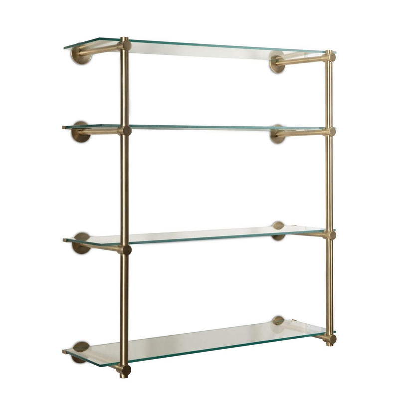 Maitland Smith Brass Wall Shelf