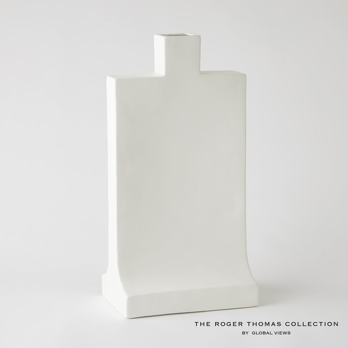 Global Views Icon Vase Matte White