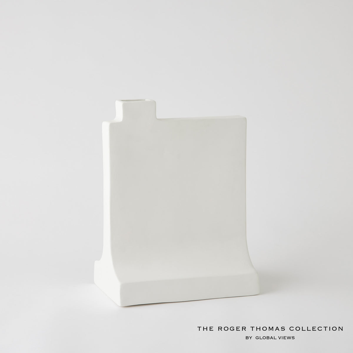 Global Views Matte White Icon Vase