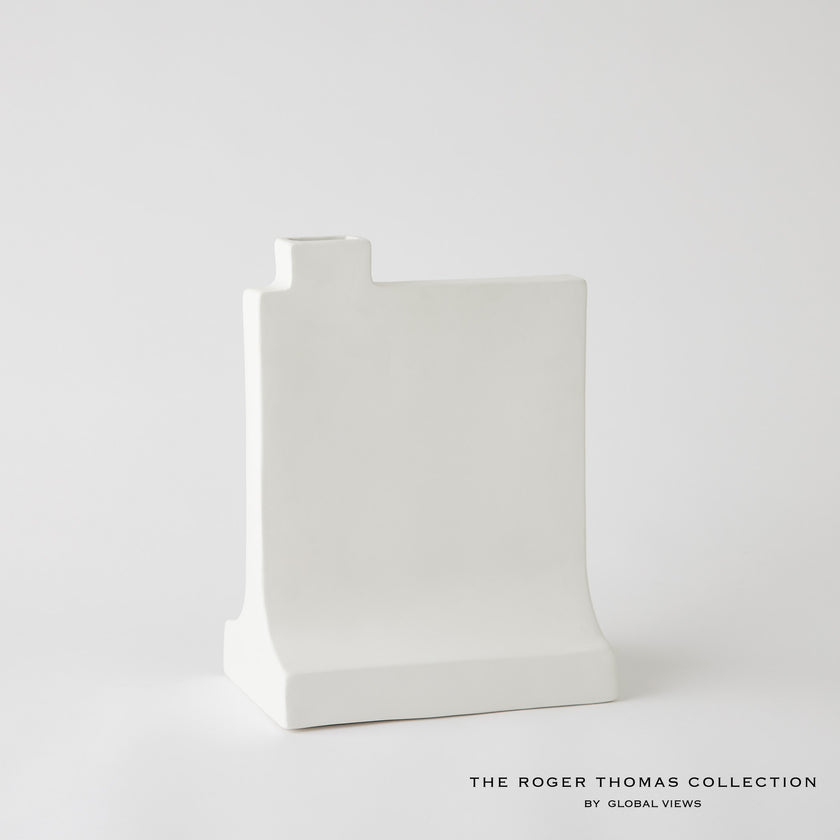 Global Views Matte White Icon Vase