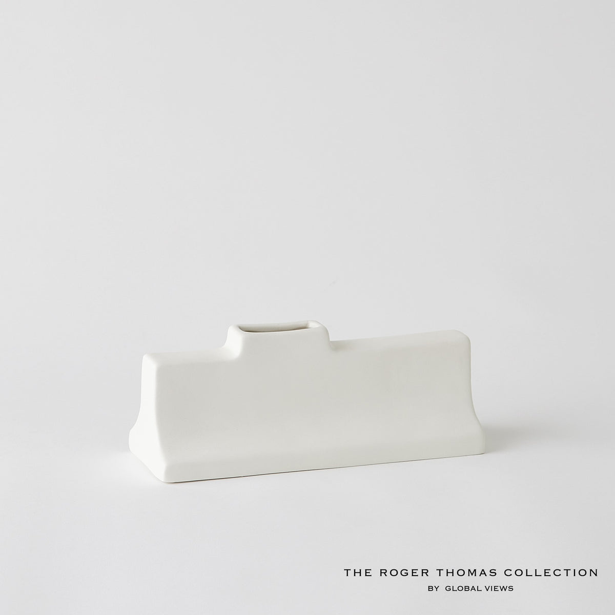 Global Views Matte White Icon Wide Vase