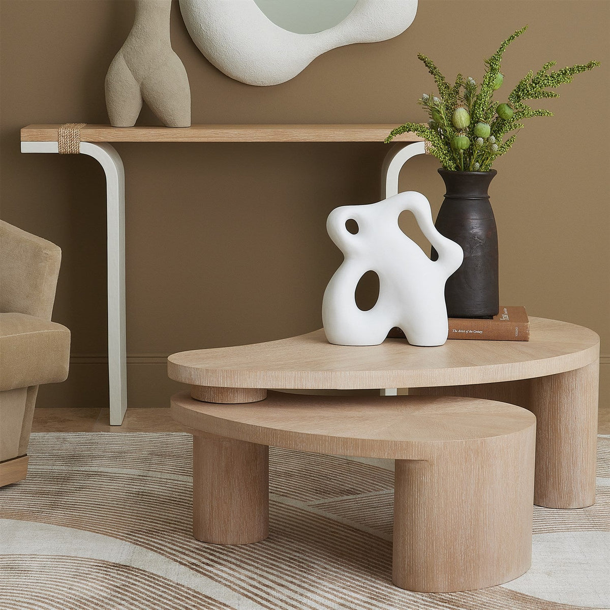 Global Views Casita Natural Oak Cocktail Table