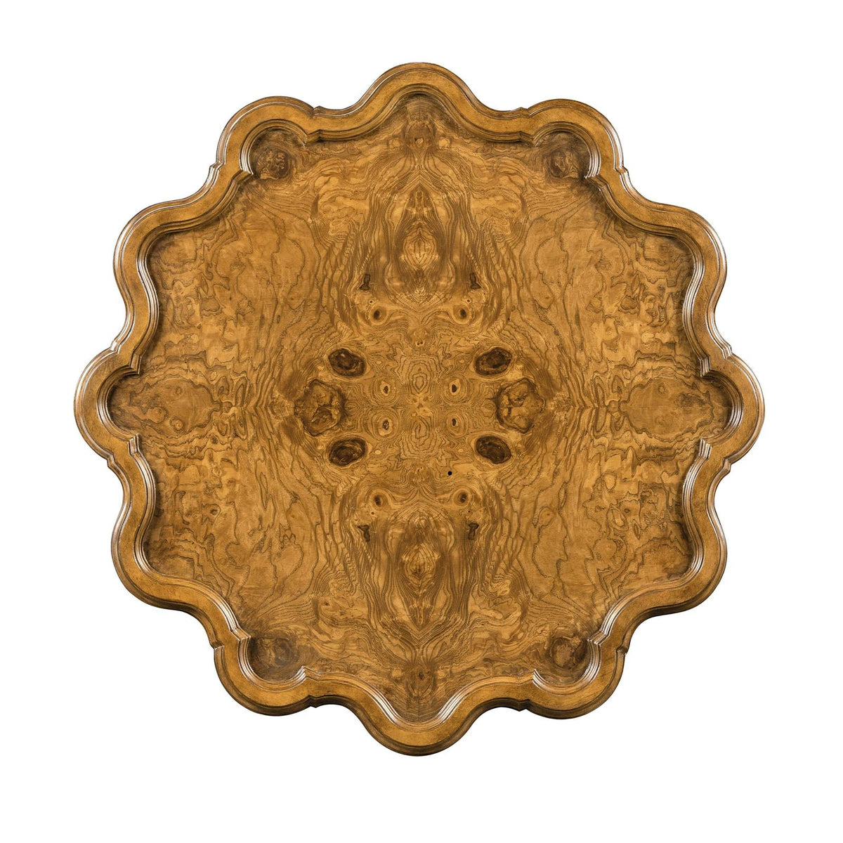 Maitland Smith Devonshire Scalloped Burl Drink Table