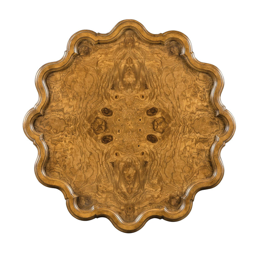 Maitland Smith Devonshire Scalloped Burl Drink Table