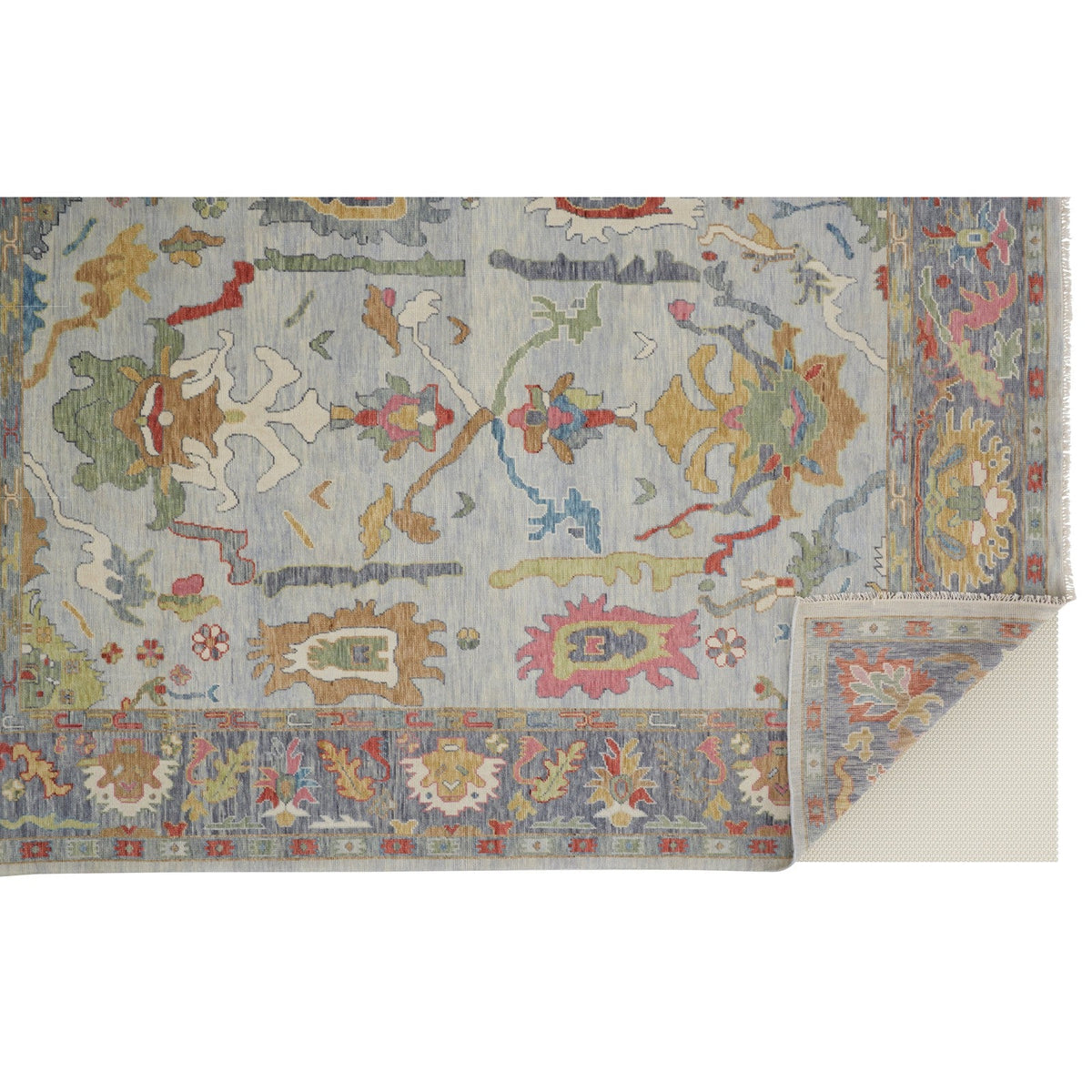 Feizy Karina 6794F Traditional Persian in Blue/Gray/Gold