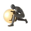 Global Views Boulder Man Bronze w/Brass Sphere
