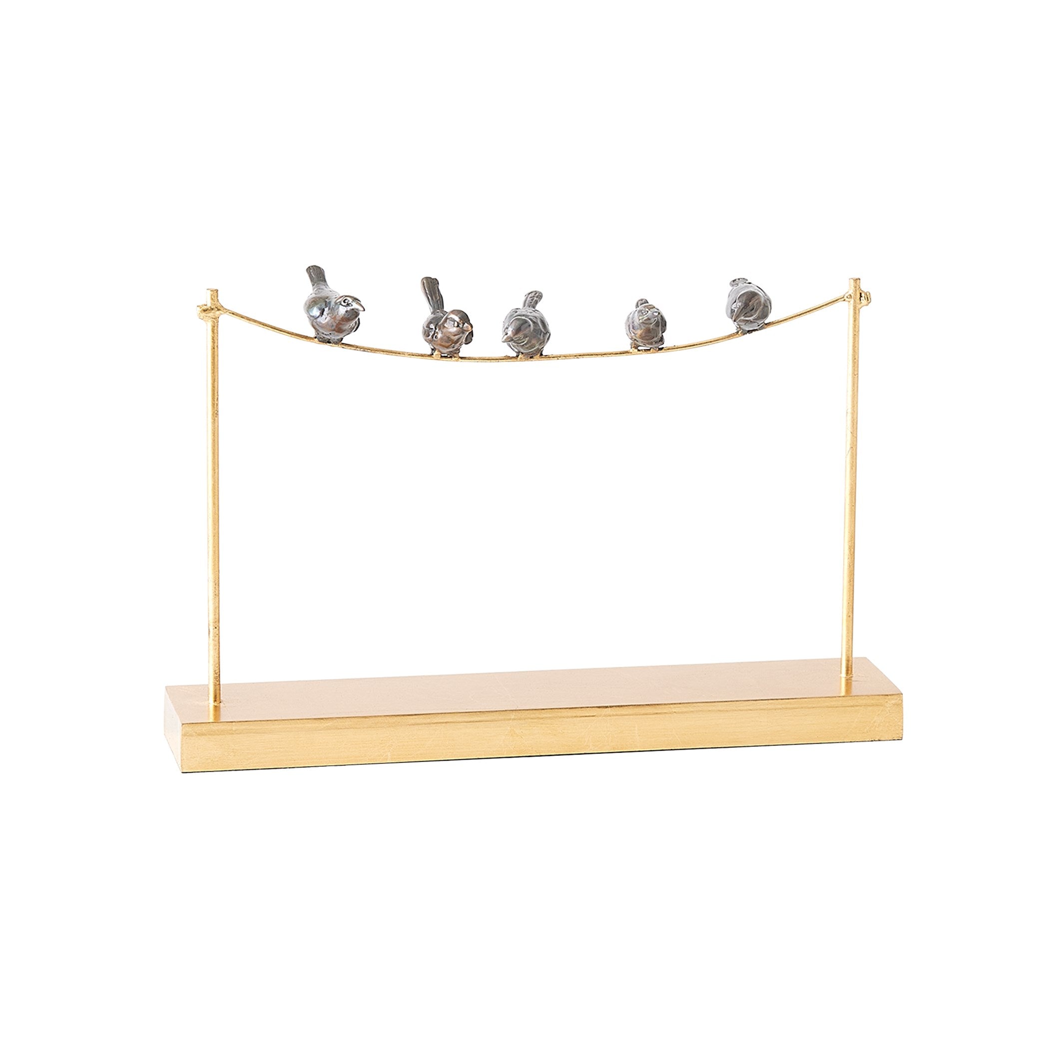 Global Views Birds on a Wire Gold Leaf