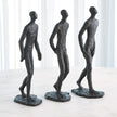 Global Views S/3 Pondering Sculptures Bronze