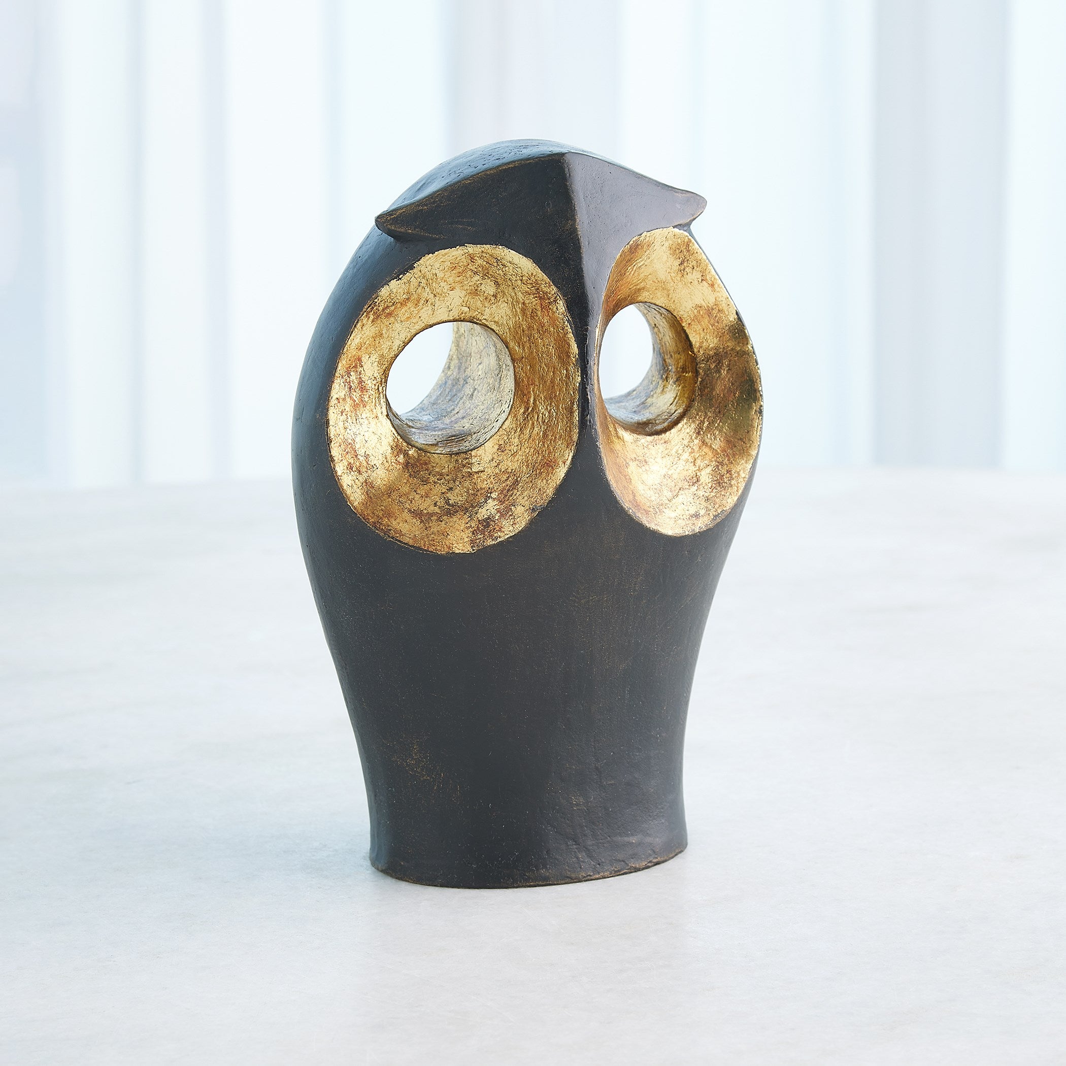 Global Views Gold Leafed Owl