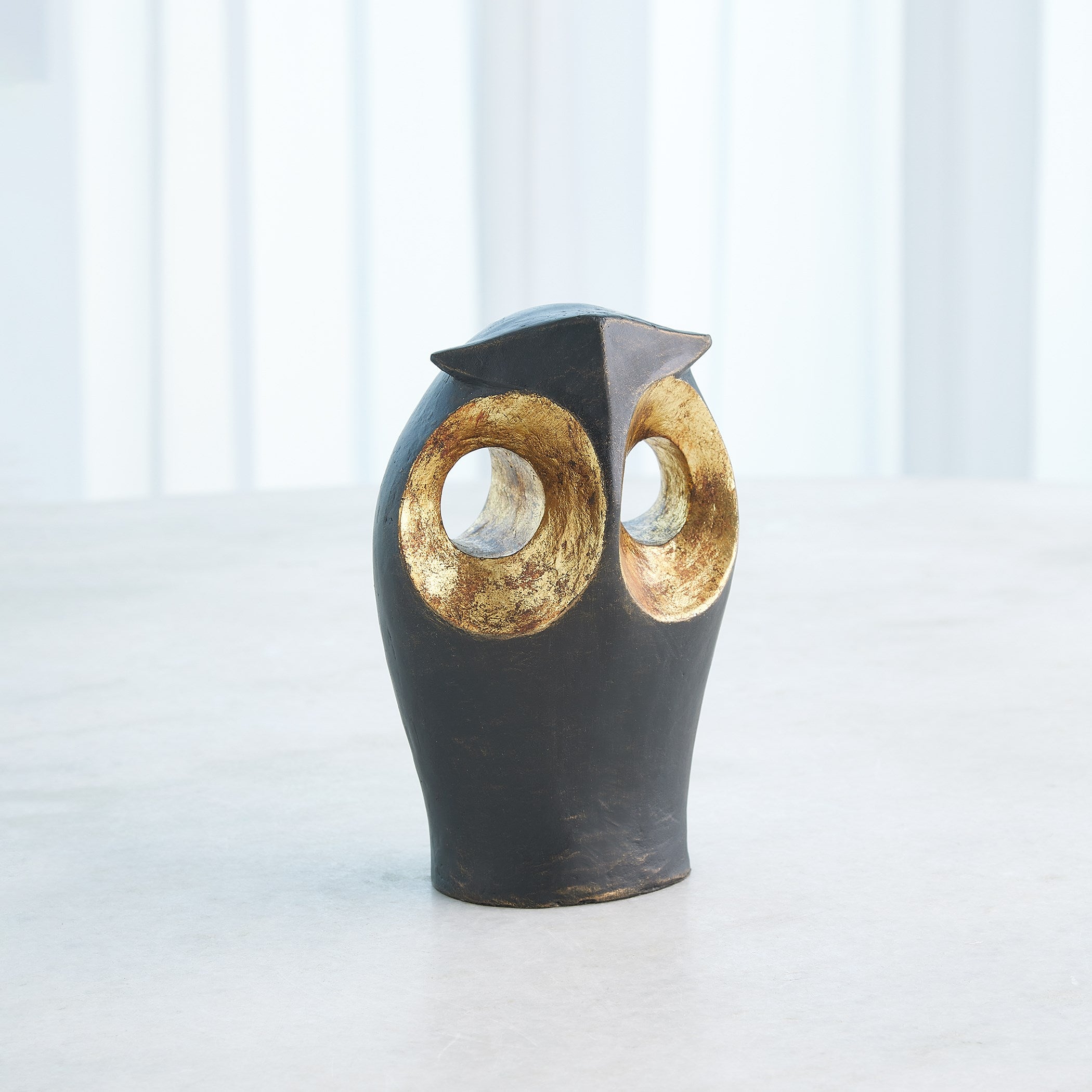 Global Views Gold Leafed Owl