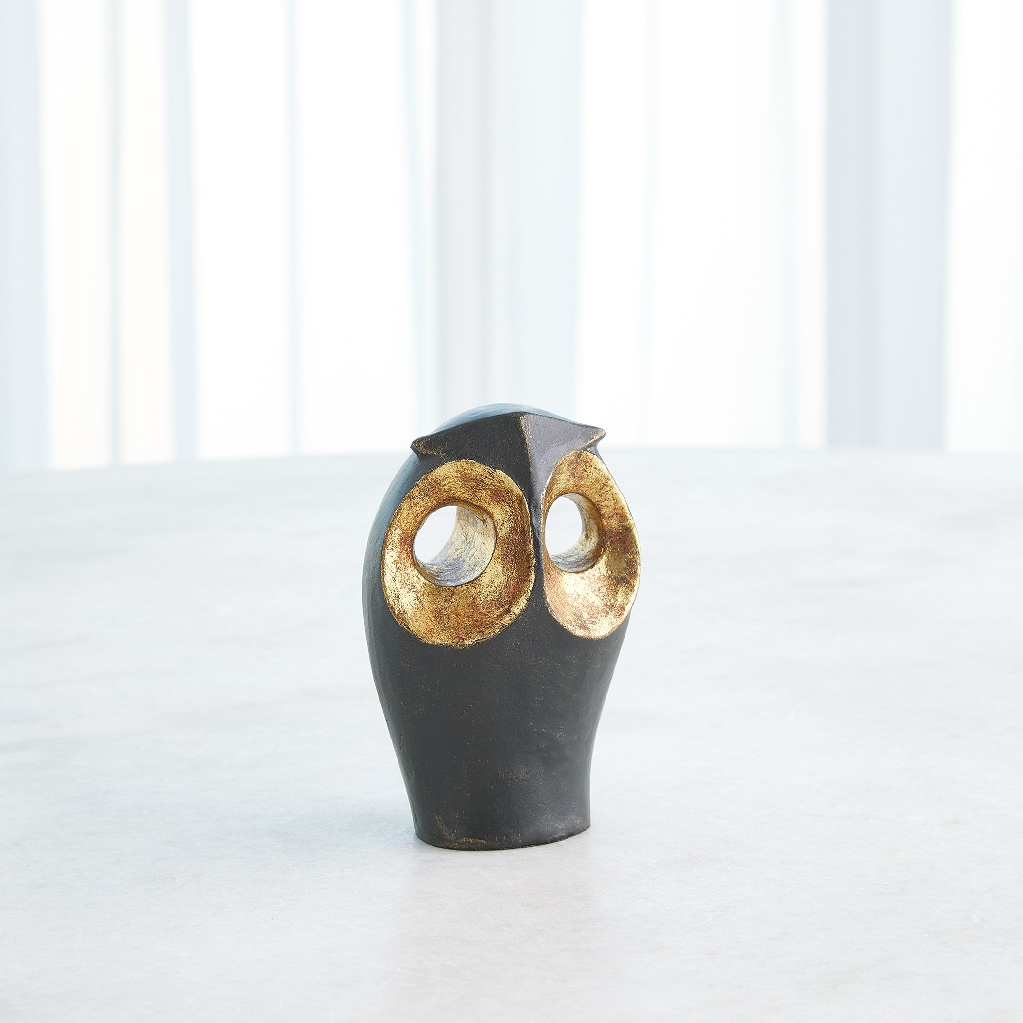 Global Views Gold Leafed Owl