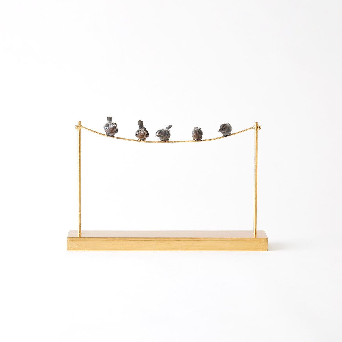 Global Views Birds on a Wire Gold Leaf