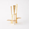 Global Views Triune Candleholder Gold Leaf
