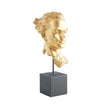 Global Views Gilded Portrait Sculpture Gold Leaf