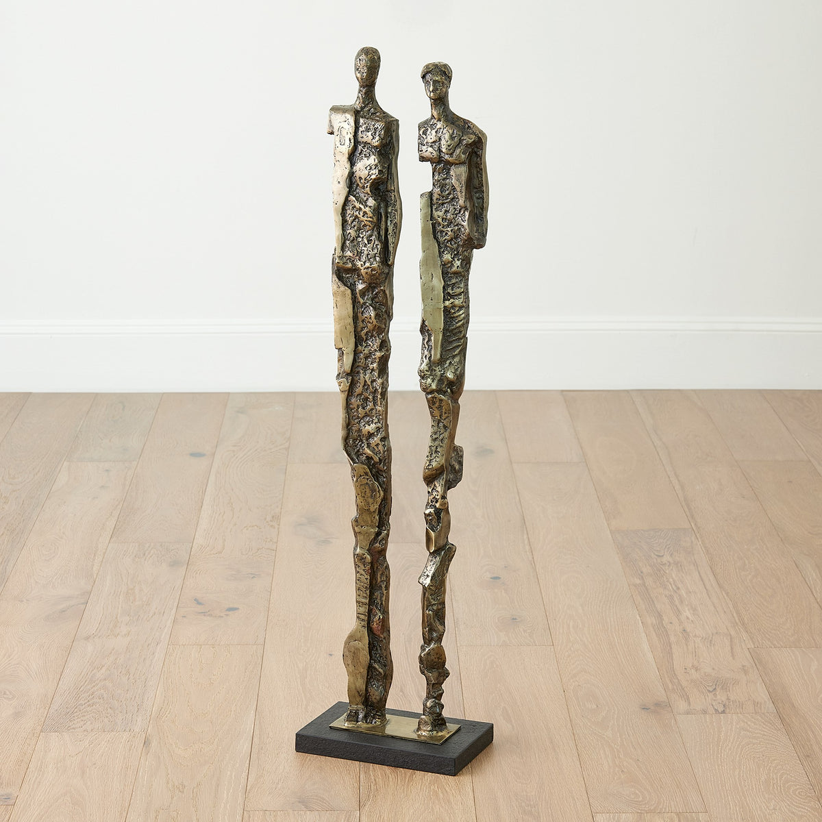Global Views Abstract Couple Sculpture-Brass
