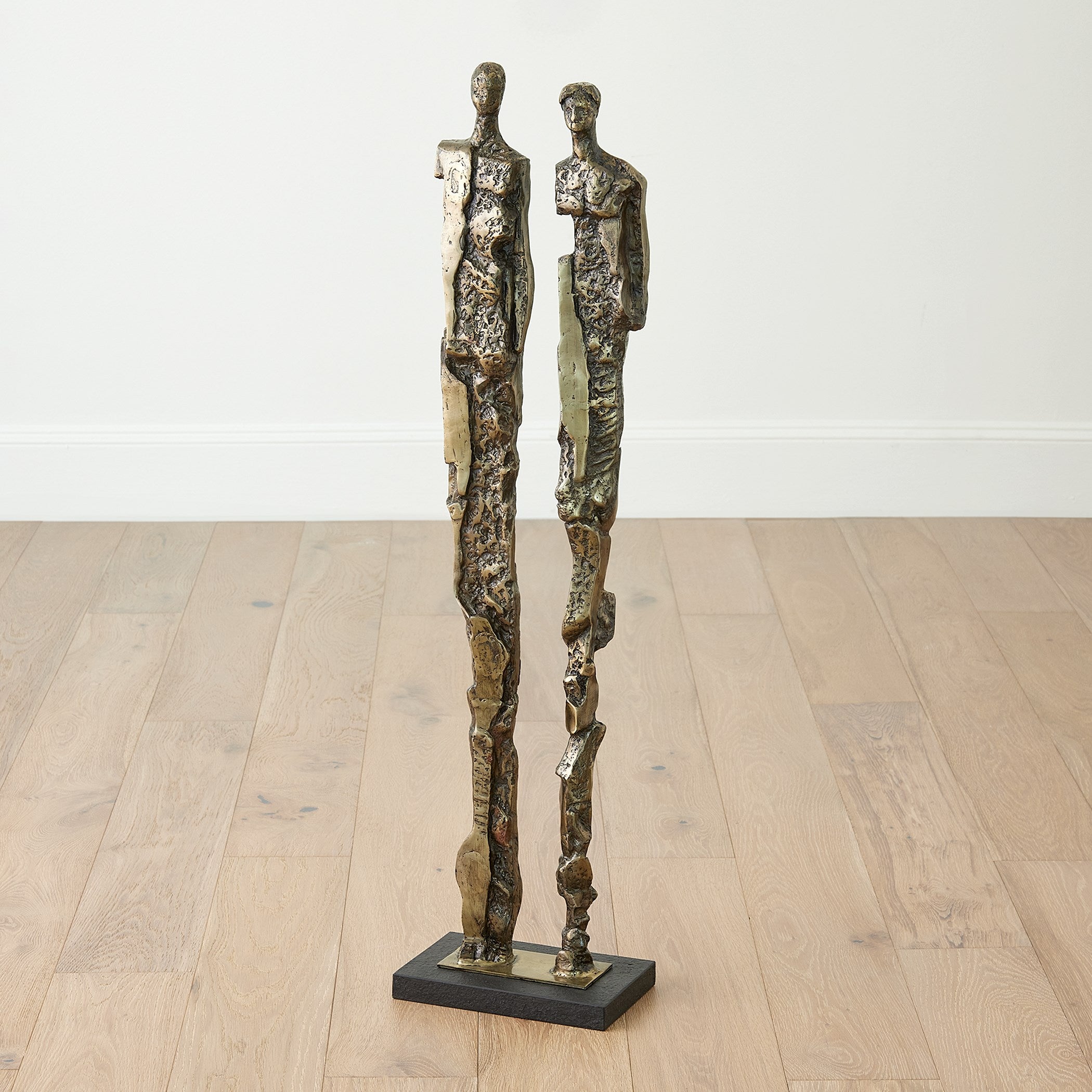 Global Views Abstract Couple Sculpture-Brass