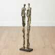Global Views Abstract Couple Sculpture-Brass