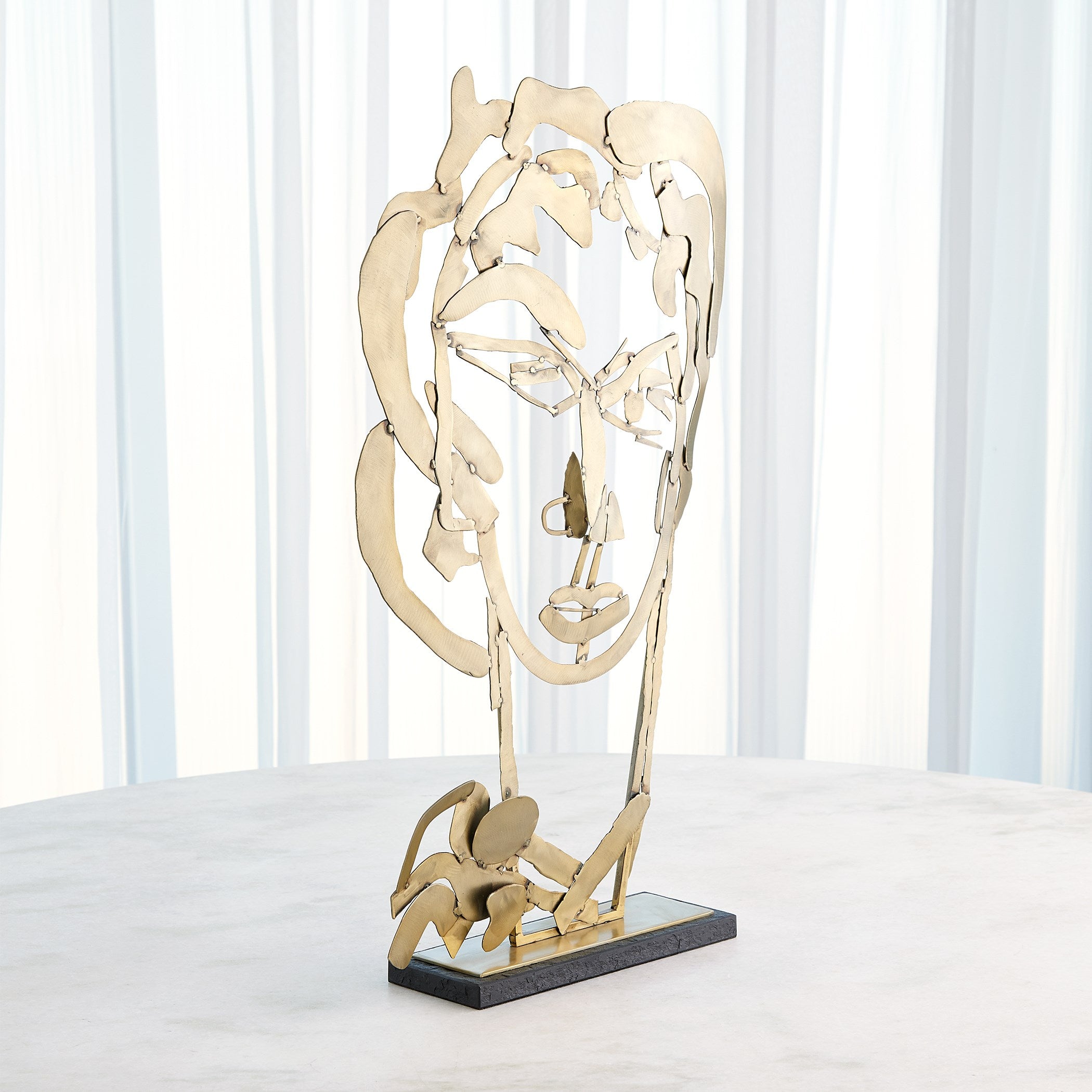 Global Views Hero Sculpture Brass