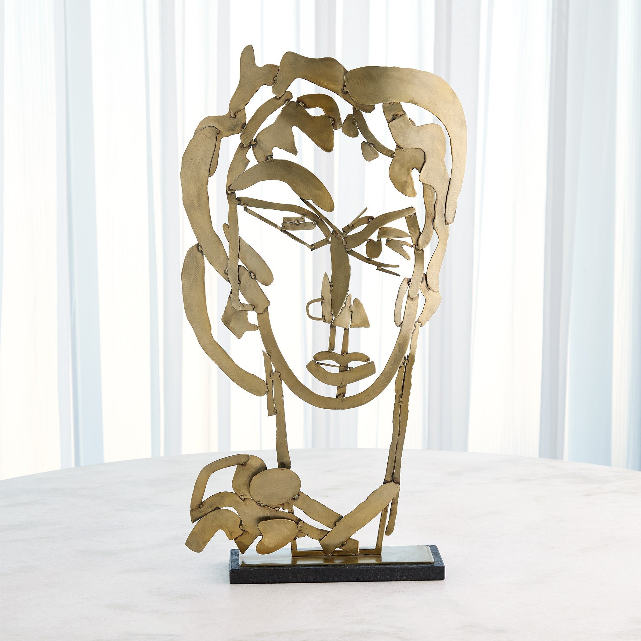 Global Views Hero Sculpture Brass