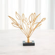Global Views Windswept Sculpture Gold Leaf