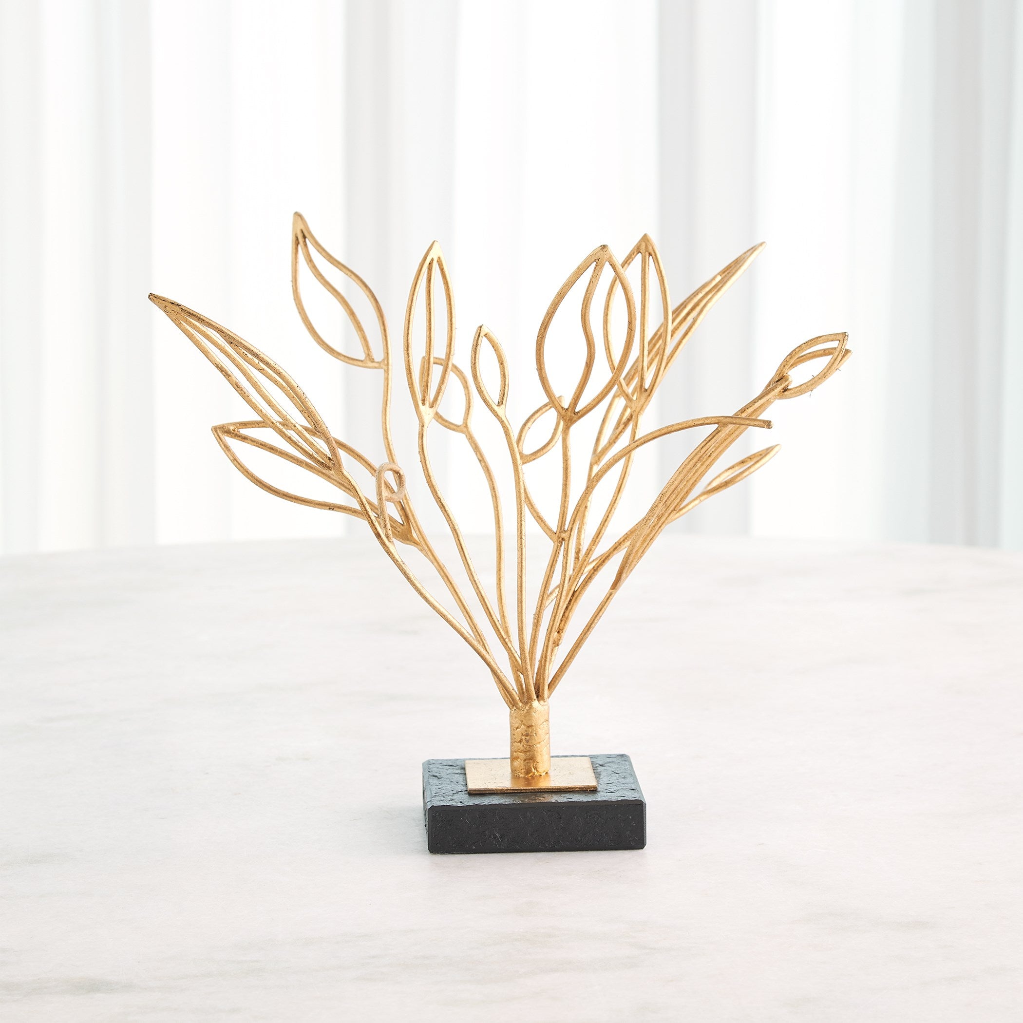 Global Views Windswept Sculpture Gold Leaf