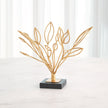 Global Views Windswept Sculpture Gold Leaf