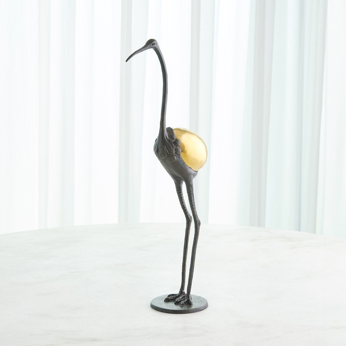 Global Views Precious Egg Sculpture Brass