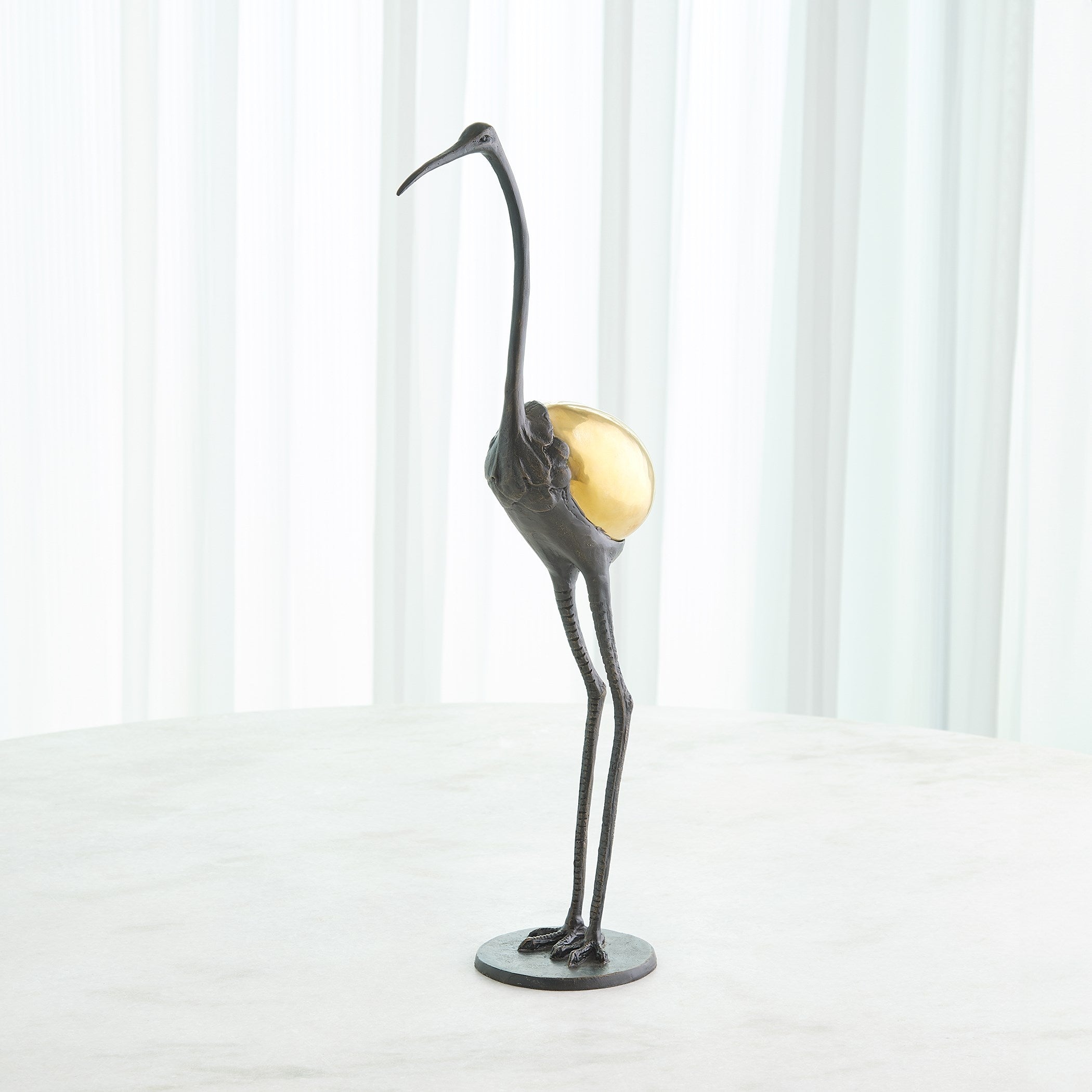 Global Views Precious Egg Sculpture Brass