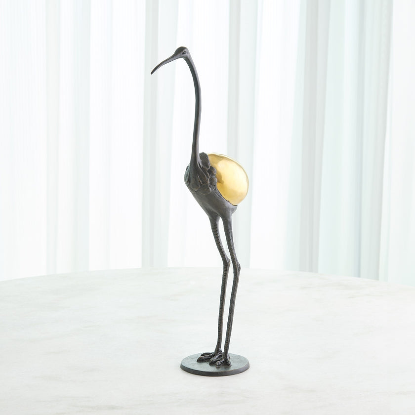Global Views Precious Egg Sculpture Brass