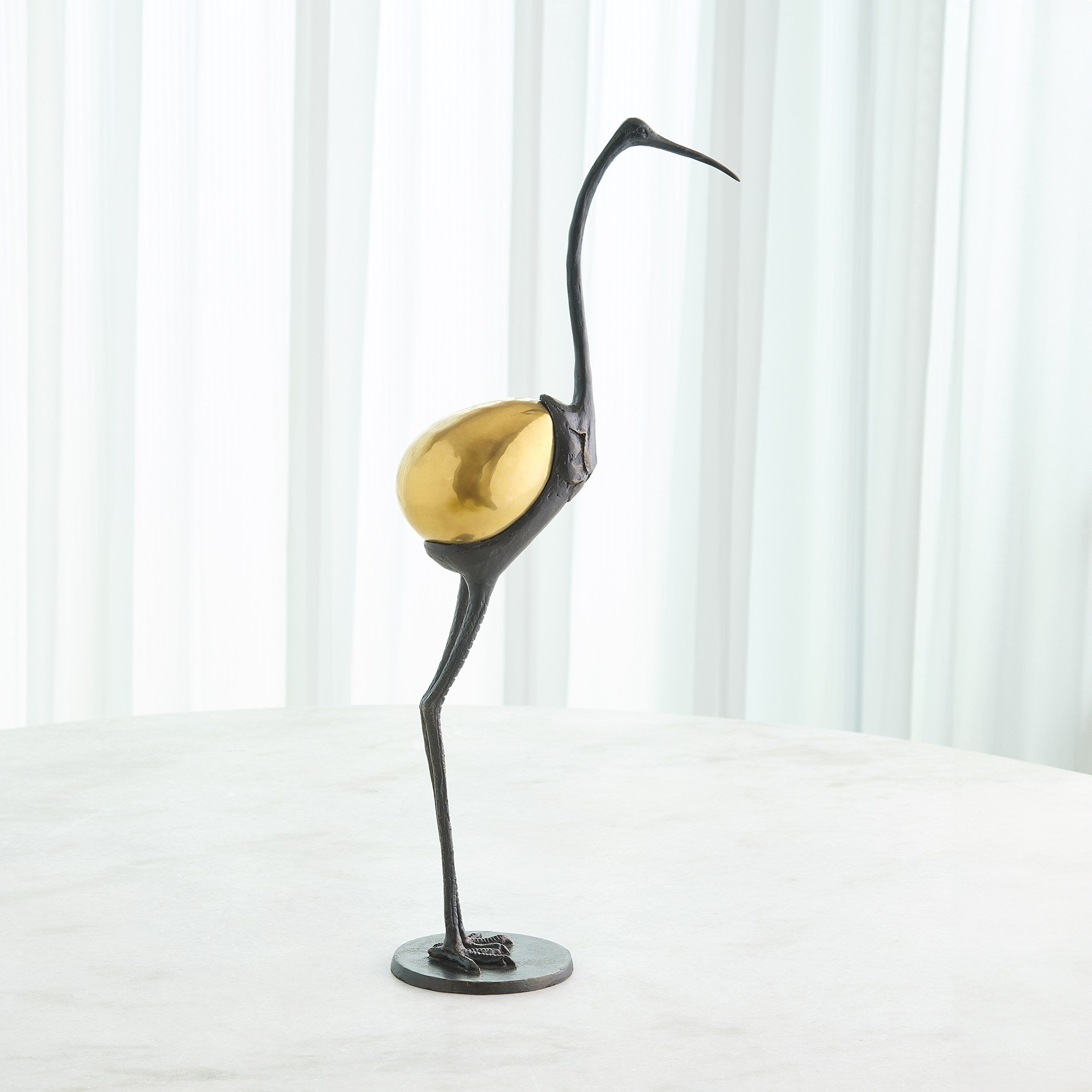Global Views Precious Egg Sculpture Brass