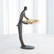 Global Views Wooster Sculpture Bronze w/Brass Plate