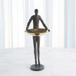 Global Views Wooster Sculpture Bronze w/Brass Plate