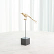Global Views Perched Swallow Brass
