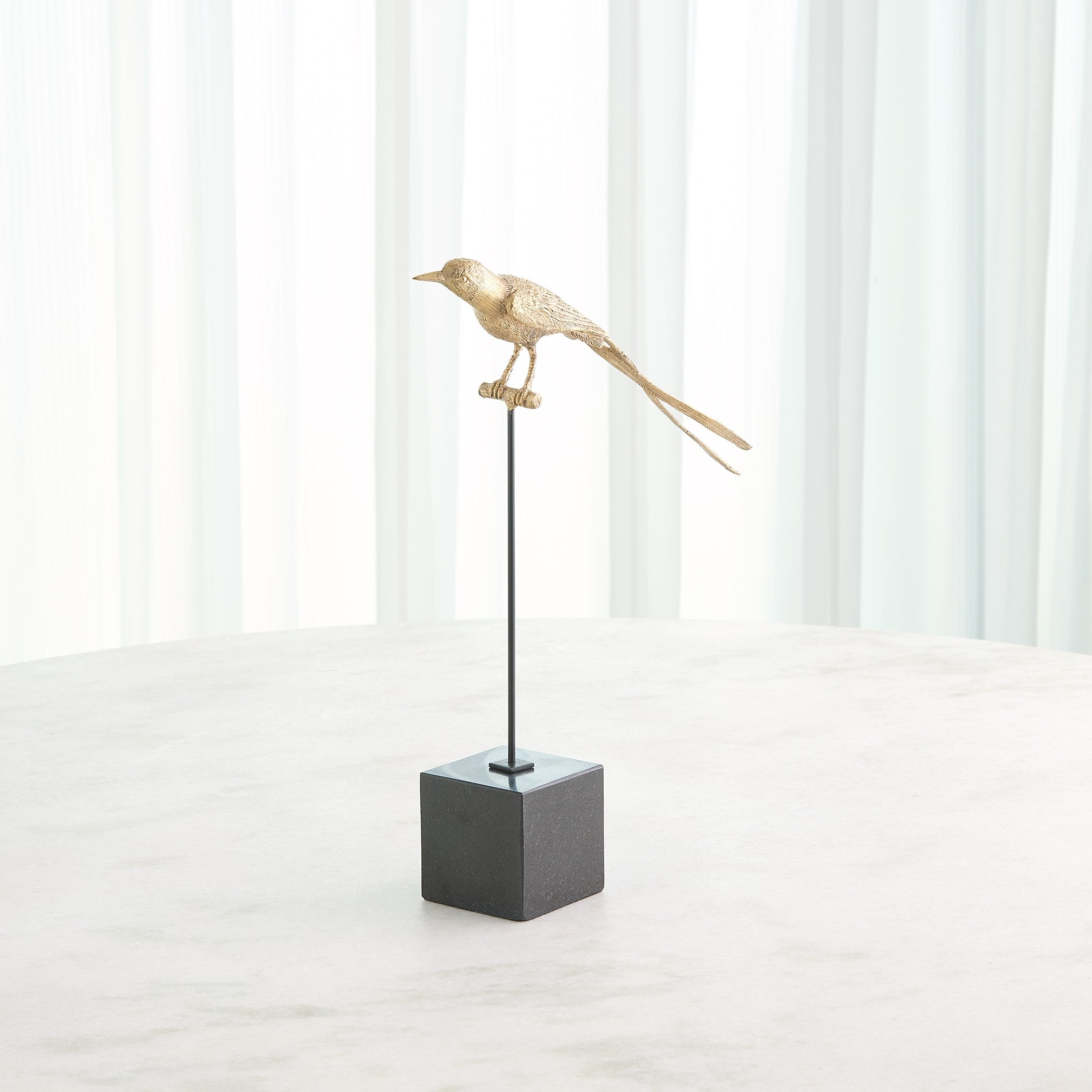 Global Views Perched Swallow Brass