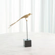 Global Views Perched Swallow Brass