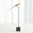 Global Views Perched Swallow Brass