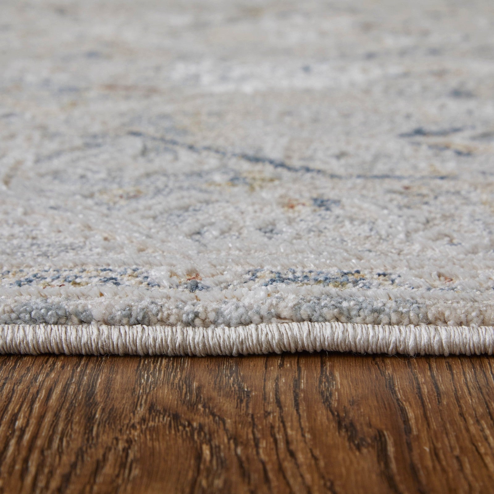 Feizy Pasha 39M6F Transitional Distressed in Ivory/Blue/Tan