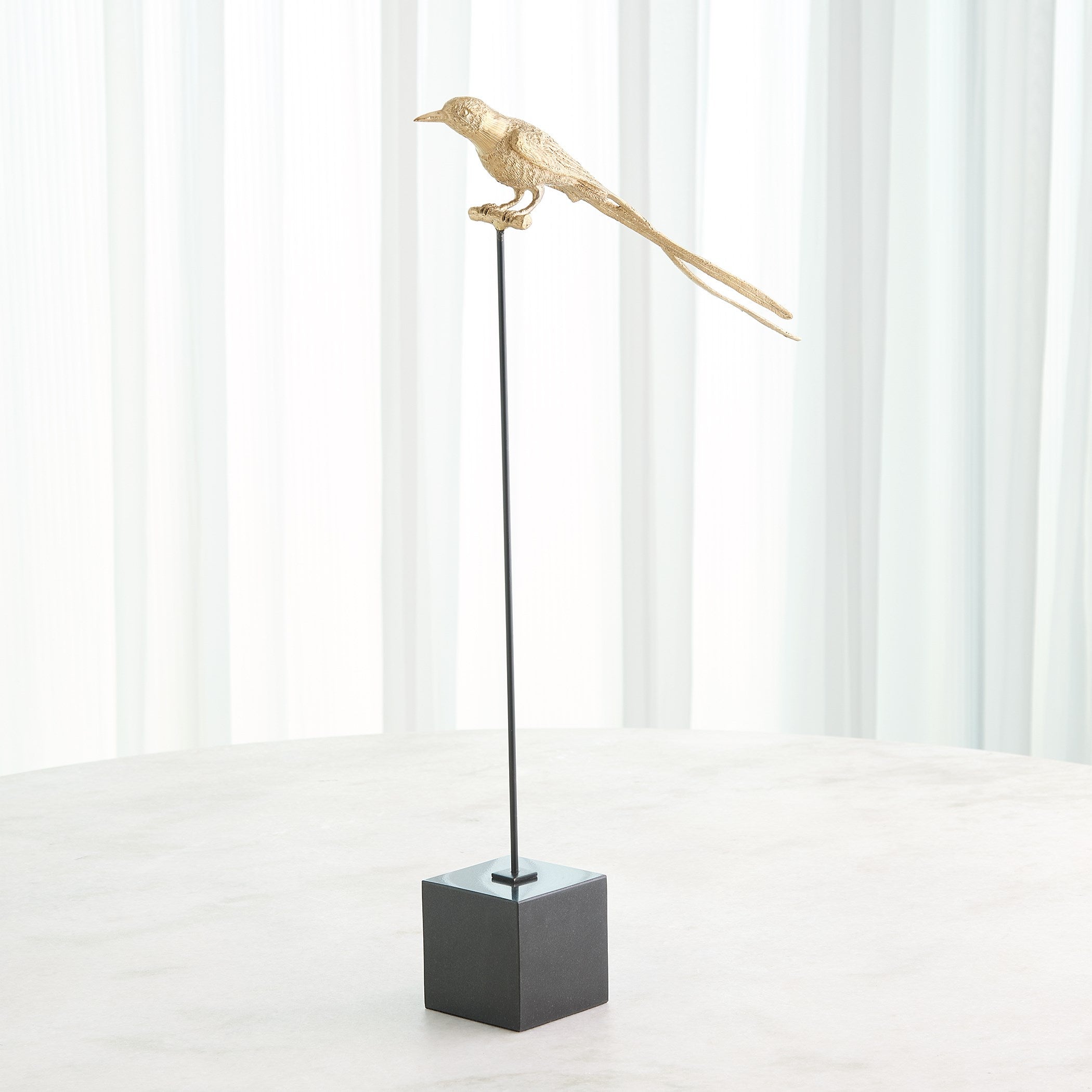 Global Views Perched Swallow Brass