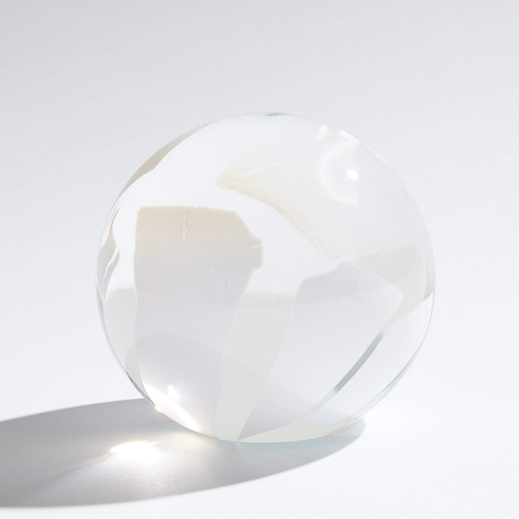 Global Views Glass Flakes Orb Paperweight