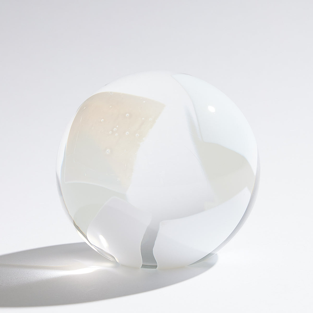 Global Views Glass Flakes Orb Paperweight