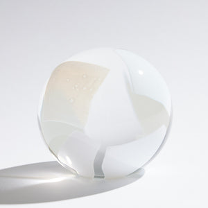 Global Views Glass Flakes Orb Paperweight