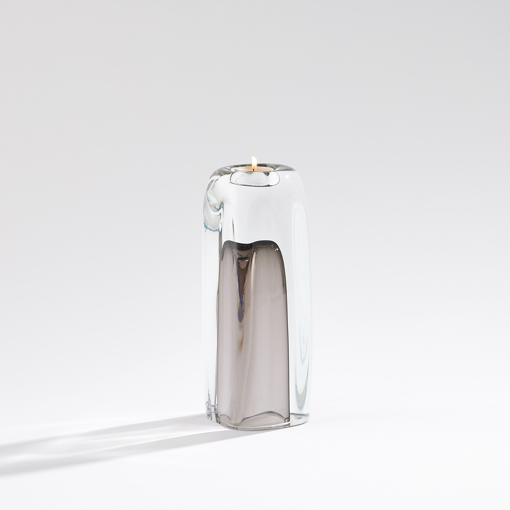 Global Views Tower Tea Light Holder/Vase Grey