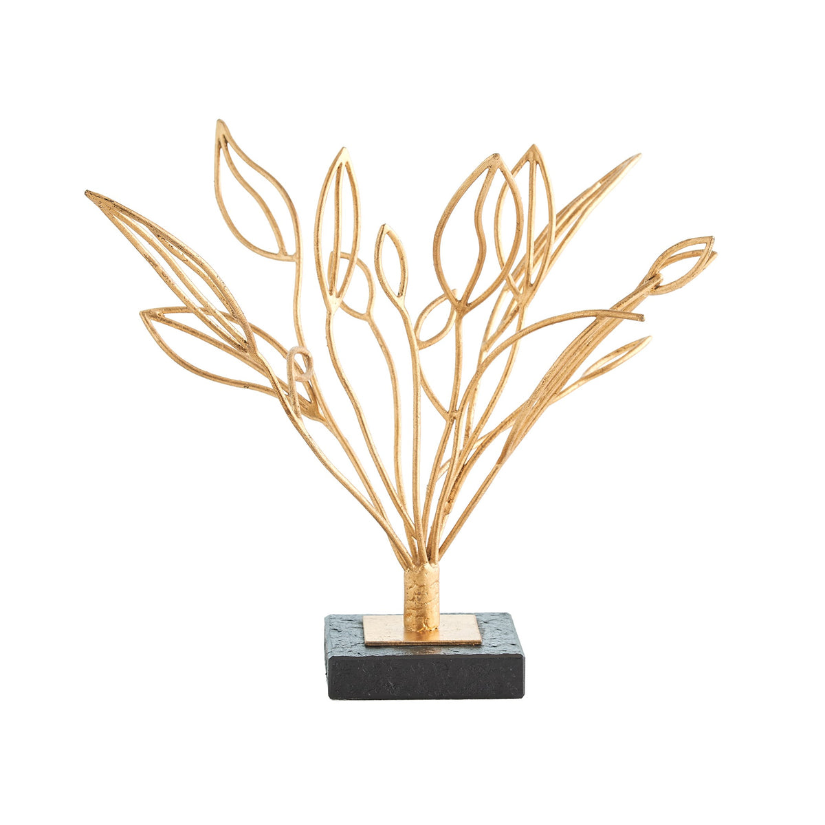 Global Views Windswept Sculpture Gold Leaf