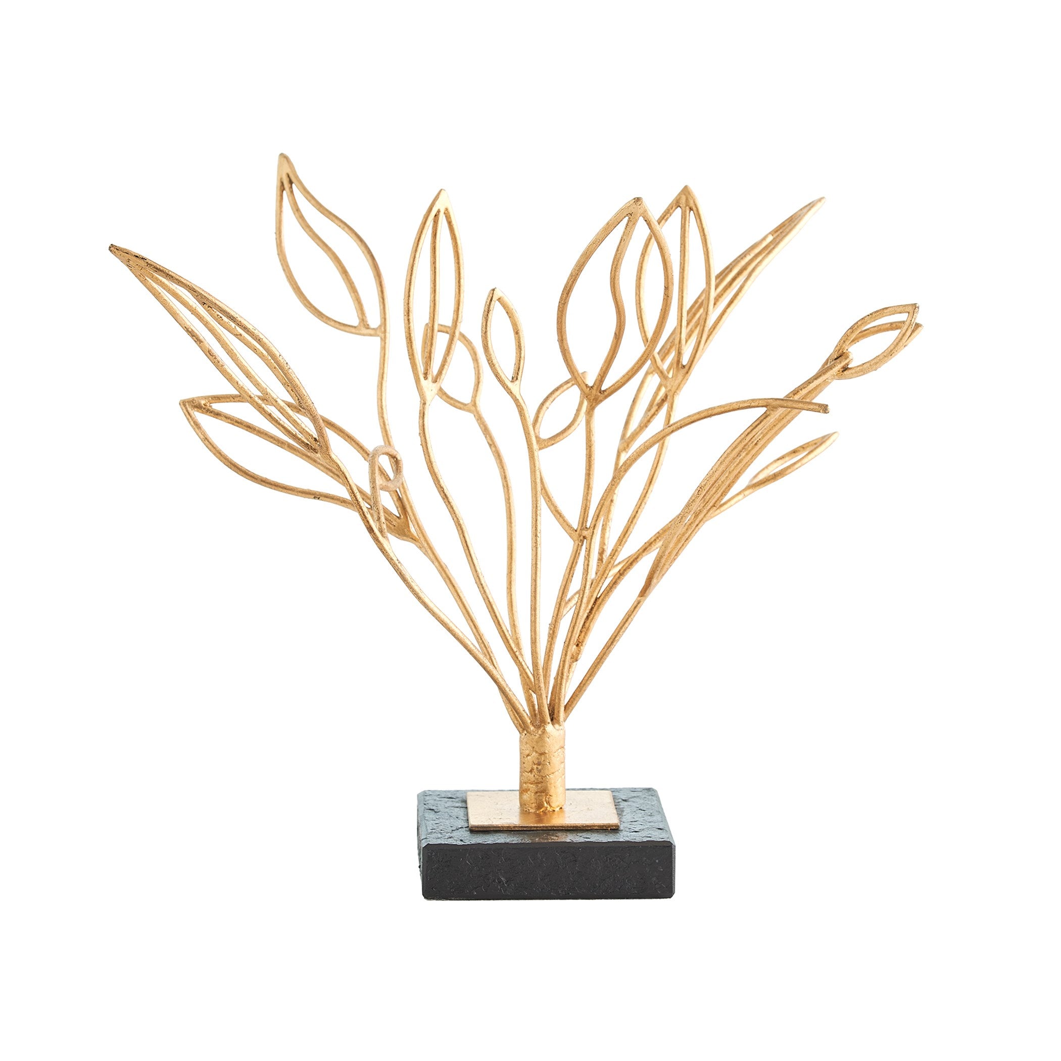 Global Views Windswept Sculpture Gold Leaf
