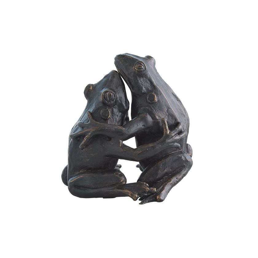 Global Views Hugging Frog Sculpture Bronze