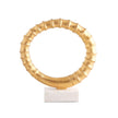Global Views Infinity Horn Sculpture Gold Leaf