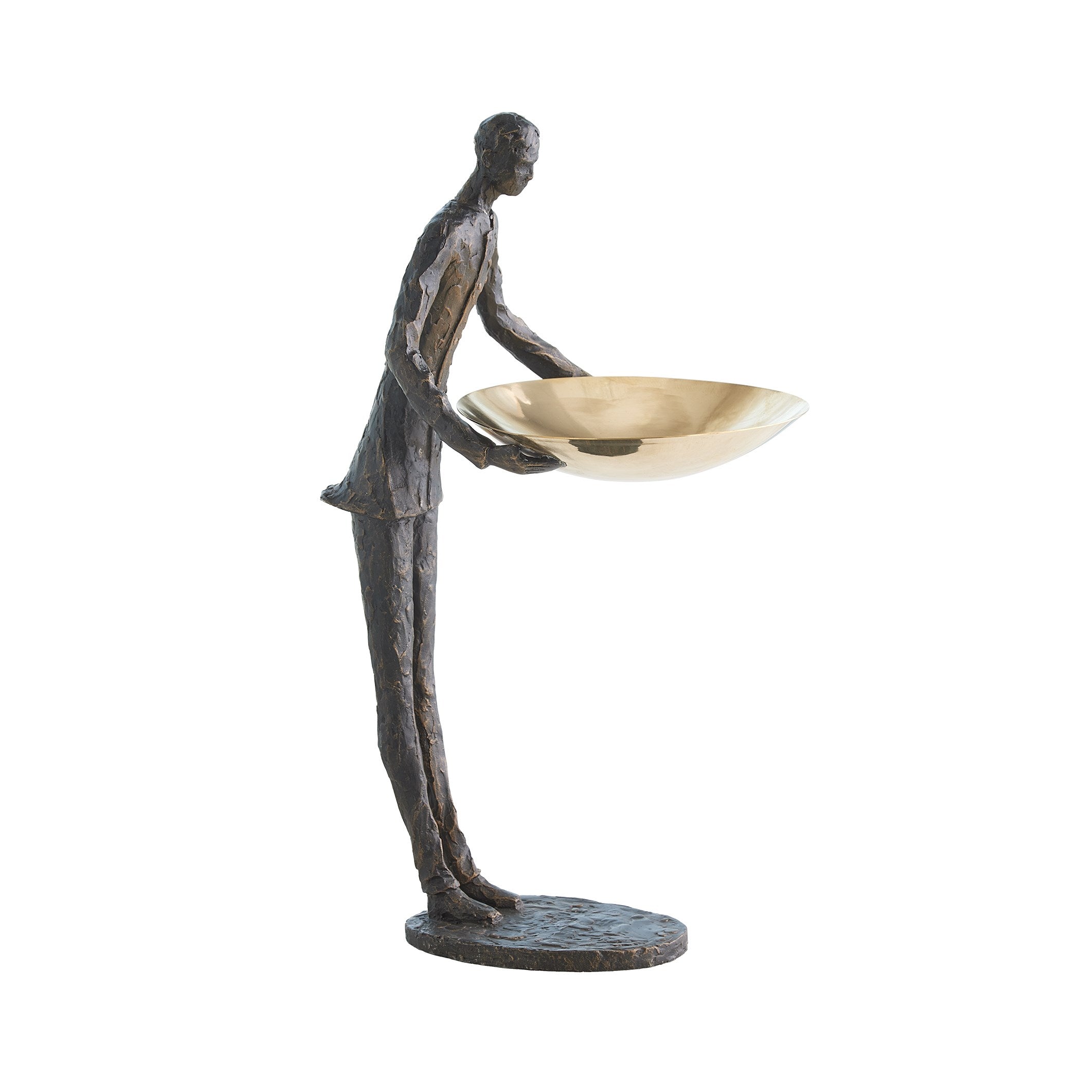 Global Views Wooster Sculpture Bronze w/Brass Plate